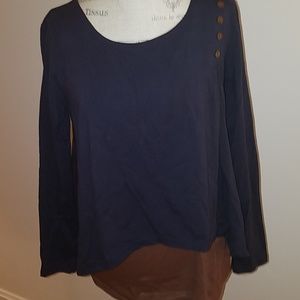 Long sleeve layered tee NWT